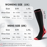 Calves Kelson 2 Pairs Compression Socks 20-30 mmHg Knee High unisex view 3