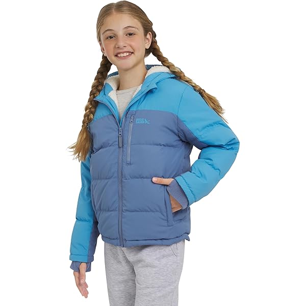 Amazon.com: Eddie Bauer Girls' Classic Heavyweight Faux Fur Lined
