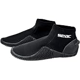 SEAC Tropic, 2 mm Neoprene Diving Boots with Rigid Sole and Heel Protection