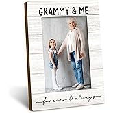 DUXMNAMG Grammy and Me Forever and Always 4x6 Picture Frame, Grammy Gifts for Grandma for Mother’s Day from Grandkids, Grandma Grandkids Photo Frame, GrammyGift Picture Photo Frames for Desk Decor