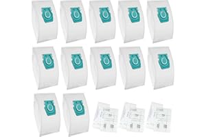 12 Vacuum Cleaner Bags Replacement for Miele TU Guard L1 / Guard S1 / CO Guard M1 Vacuum Cleaners, 3 Air Clean Exhaust filter