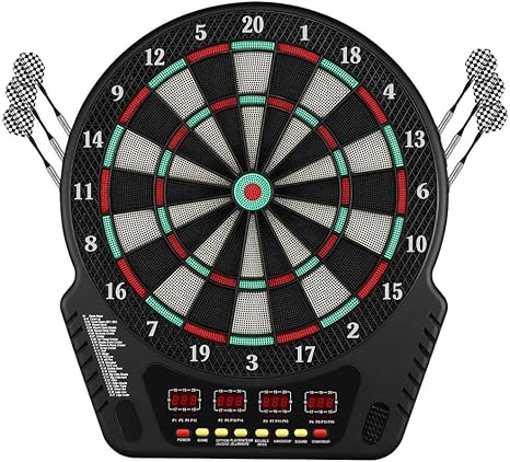 Amazon ダーツボード 電子ダーツボード ソフトダーツ ダーツボード D Pass特典付 家庭用ダーツボード プロ様式 簡単設置 自動採点 静音モード ダーツボードセットは 練習ダーツ ゲーム 競技 練習 多人ゲーム ダーツライブ 日本語説明書付き ダーツボード 通販