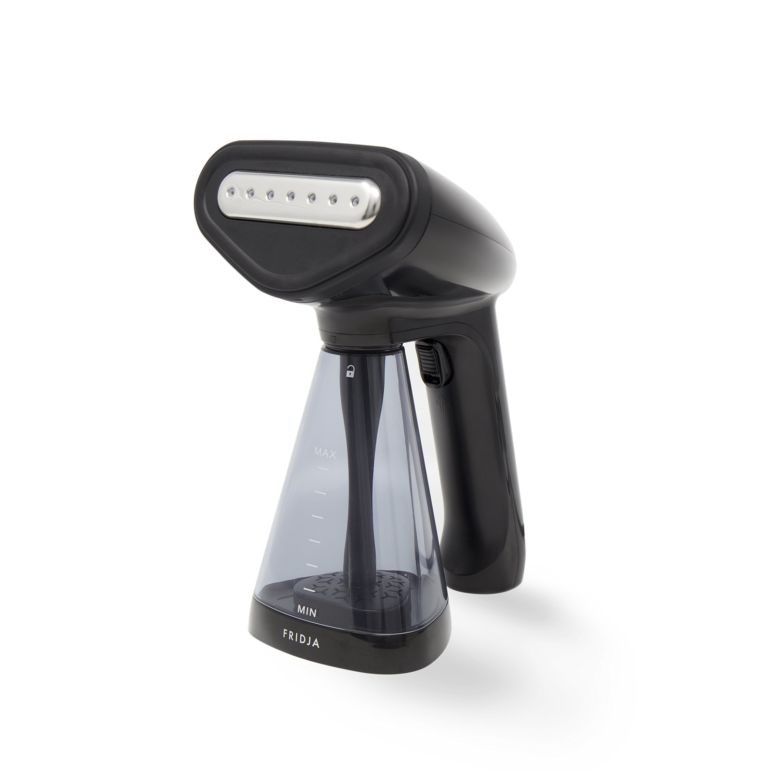 Fridja Handheld Clothes Steamer, Upgraded 1500W Garment Steamer with Heated Panel and 30g/min Steam Output, 260ml Water Tank, Ready in 45 Seconds, for Home, Office & Travel, f10 Black