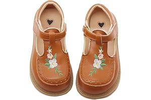 ELCSSUY Girls Dress Shoes Toddler Mary Janes Shoes Little Girl School Uniform Oxford Shoes for Girl Flats