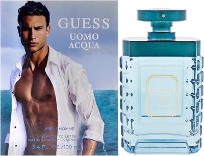 GUESS Uomo Acqua Men Eau de Toilette EDT Cologne Fragrance 100ml
