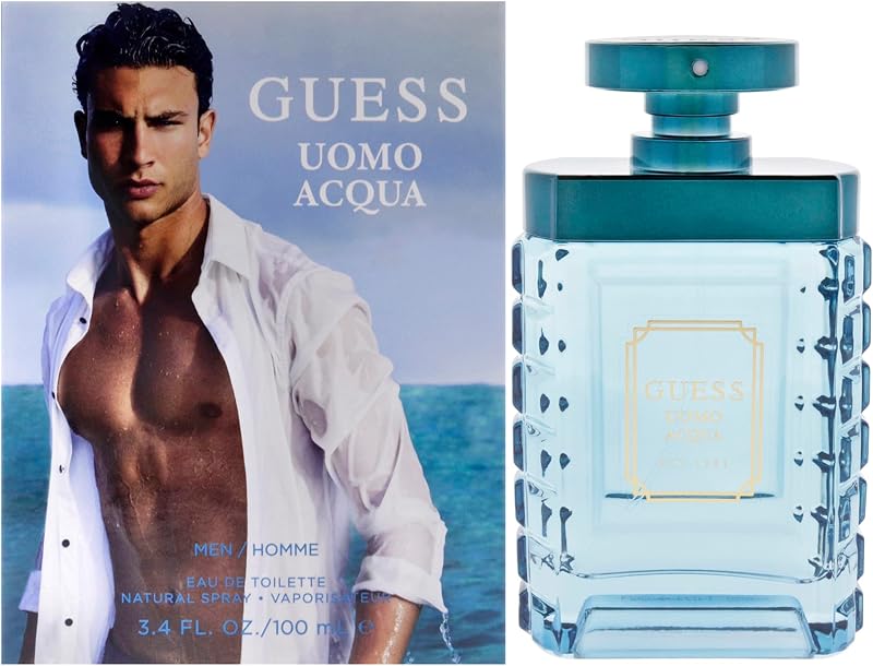 GUESS Uomo Acqua Men Eau de Toilette EDT Cologne Fragrance 100ml