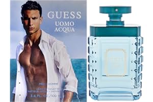 GUESS Uomo Acqua Eau de Toilette Cologne Spray For Men, 3.4 Fl. Oz.