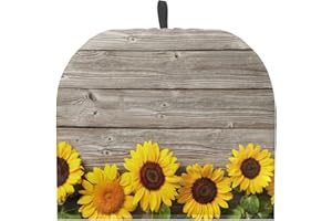 Doojoayie Sunflower Pattern Tea Pots Cozy Cover, Insulated Teapot Dust Cover Rural, Washable Kettle Cover for Teapots Breakfast Pot