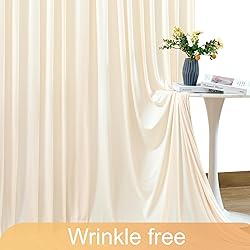 50ft x 10ft Wrinkle Free Champagne Wedding Backdrop