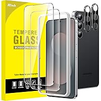 JETech Screen Protector for Samsung Galaxy S25 FE with Camera Lens Protector, 9H Tempered Glass Film with Easy Installation T