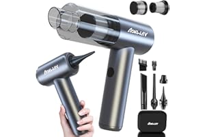 aokway Mini Vacuum Cleaner for Car, 15000PA Powerful Suction, Rechargeable Small Car Vacuum Portable Cordless, Handheld car Vacuum Cleaner & Air Duster for Home, Desk,PC, Keyboard