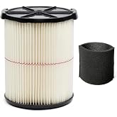 Dooniass 1 Pack Replacement Cartridge Filter Compatible with Craftsman 17816 9-17816 Wet Dry Vac fit 5/6/8/12/16/32 Gallon &amp; Larger Vacuum Cleaner