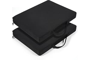 REDCAMP 2 Packs Portable Stadium Seat Cushions,Extra Thick Stadium Cushions for Bleachers, Portable Travel Cushion Airplane S