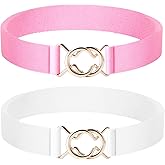 Gallipower Elastic Belts with Metal Buckle,Adjustable Cute Stretch Waist Belt Women,Waist Belts for Jeans Dress