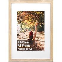Amazon.com - KINLINK A3 Picture Frames Natural, Solid Wood