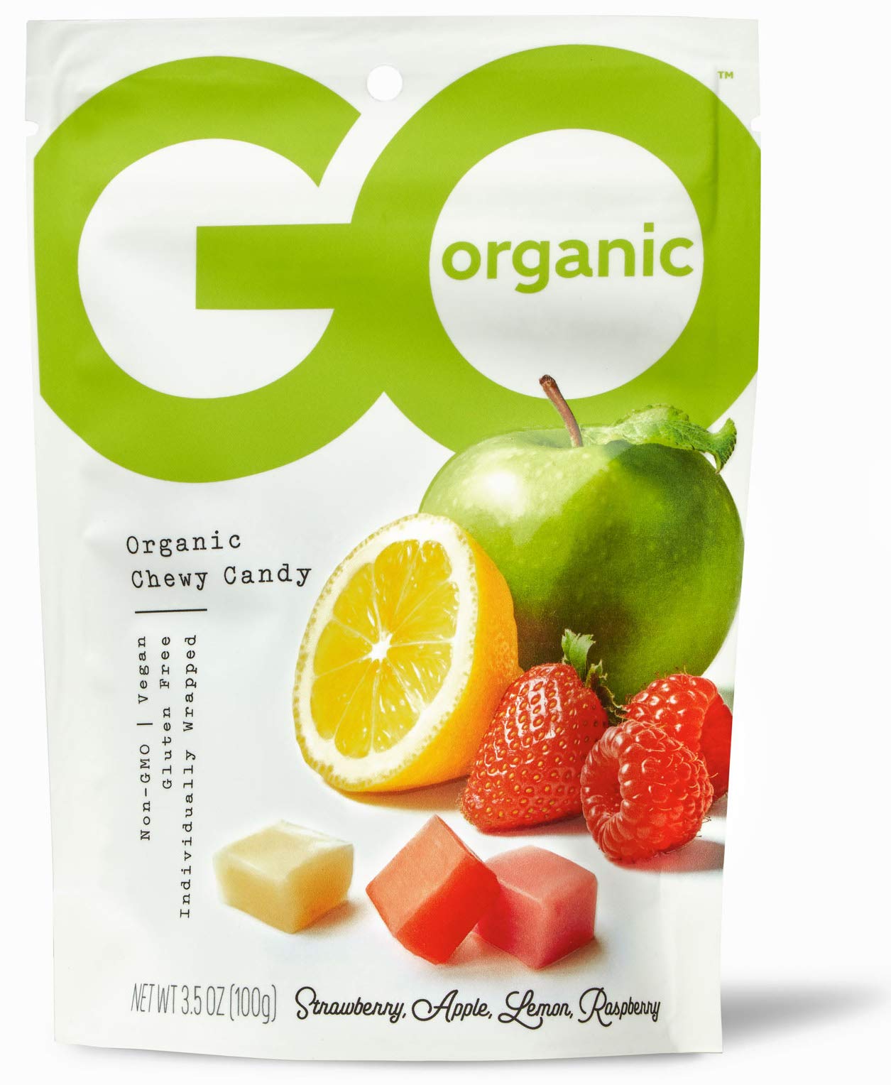 Buy Go Organic Candies, Assorted Flavors, Strawberry, Apple, Lemon