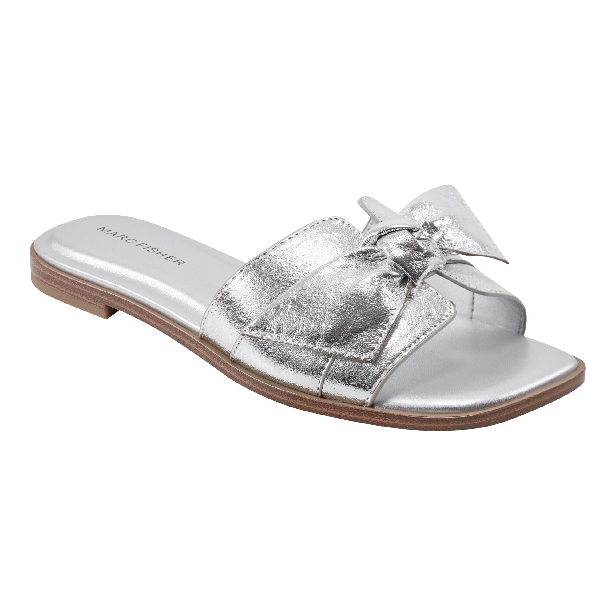 Marc Fisher Women’s FINEY Sandal, Silver 040, 11