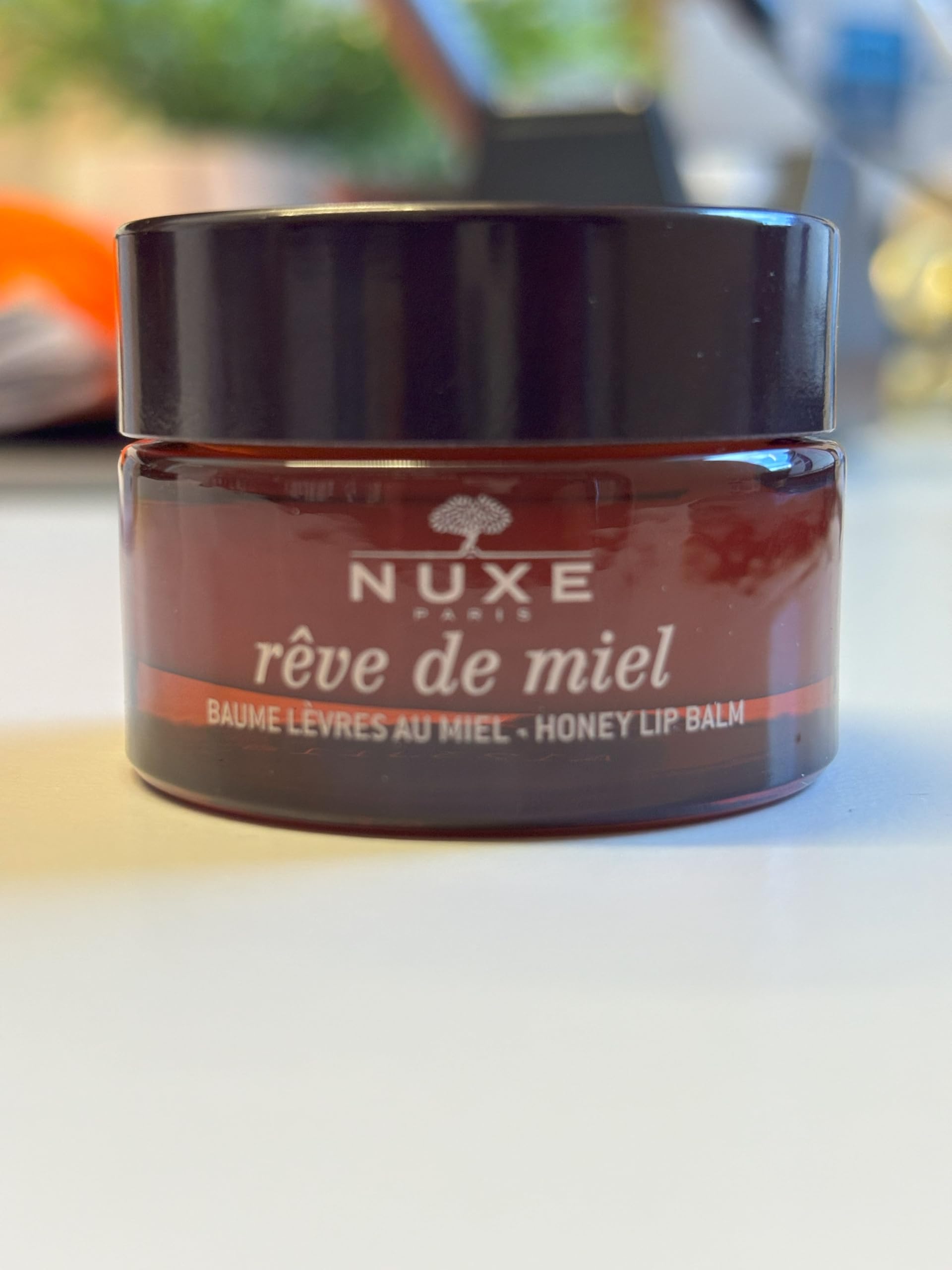 Nuxe Rêve de Miel Ultra Nourishing Lip Balm With Honey Shea Butter and Vitamin E for Cracked and Dry Lips, 0.52 Oz