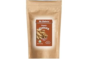 ST. CLAIRE'S ORGANICS St. Claire's Organic Herbal Pastilles, (Ginger, 8 Ounce Refill Bag, over 240 pieces) | Gluten-Free, Vegan, GMO-Free, Plant-based, Allergen-Free | Made in our Allergen-Free facility