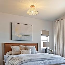 Zswanbei D12.5 Inch Boho Light Fixtures Flush Mount