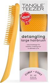 Tangle Teezer Large Naturally Curly Ultimate Detangler 3C-4C Daffodil Yellow