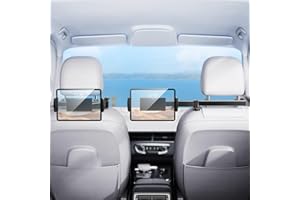 DICMKY Extension Arm Tablet Holder for Car Headrest Adjustable iPad Holder for Car Backseat Rear Facing for Kids Baby, Car Mount Fit 4.7"-13" Cell Phone iPad Mini Air Pro 12.9 Switch Fire Tablet