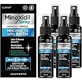 5% Minoxidil for Men Hair Loss Treatment, Minoxidil for Women Hair Growth Spray, For Men & Women, Supports Thinning Hair, With Biotin, Easy Daily Application (240ml)