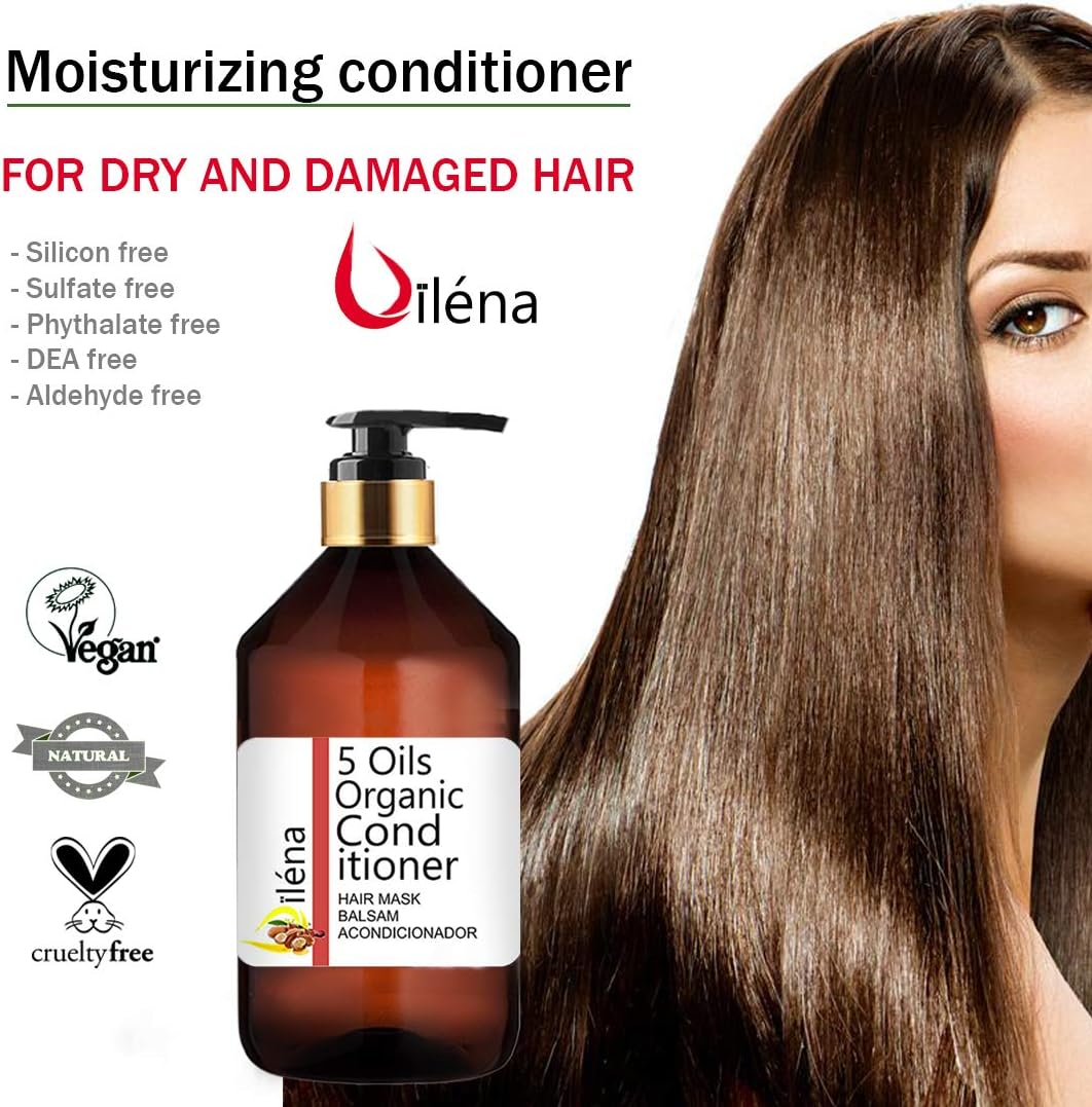 Professional Hair Treatment with 5 Hair Oils & PROVITAMIN B5, Vitamins E - Image 4