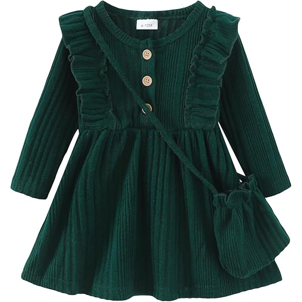 thumbnail image 2 of Toddler Girl Tulle Dress Fall Ruffle Long Sleeve Baby Girl Fashion Casual Dresses 2-6Y - Product Details 2 of 12