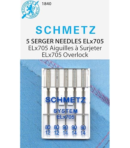 Amazon.com: Schmetz ELX705 Needles - Size 80/12