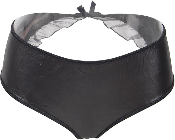 Amazon Co Jp Comeondear ｔバック 丸見え 穴あきショーツ セクシー レザー調 パンティー 穴あき 下着 見せパン 大きいサイズ 服 ファッション小物