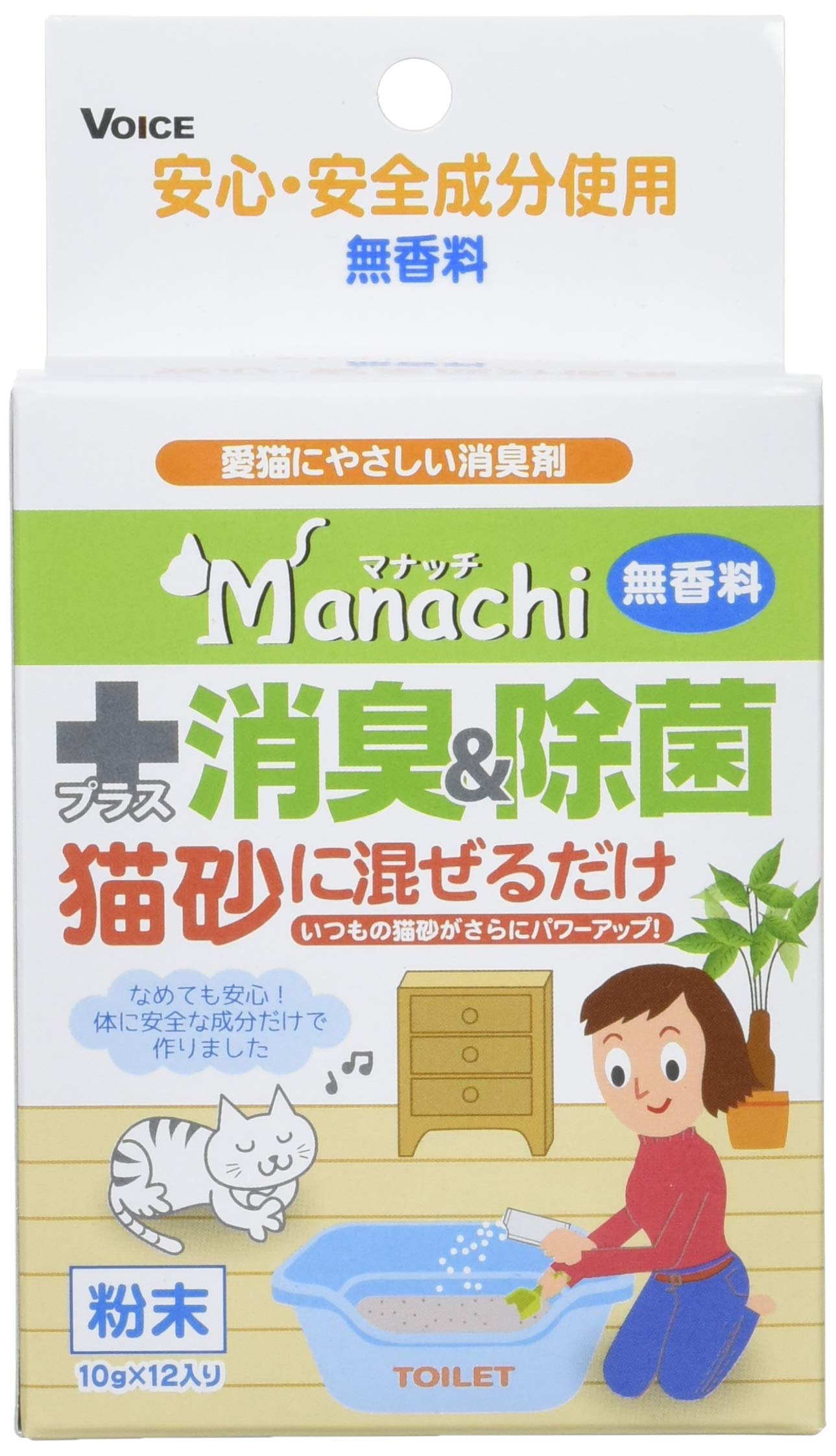 マナッチ (Manachi) マナッチ猫砂除菌消臭無香10g×12包商品画像