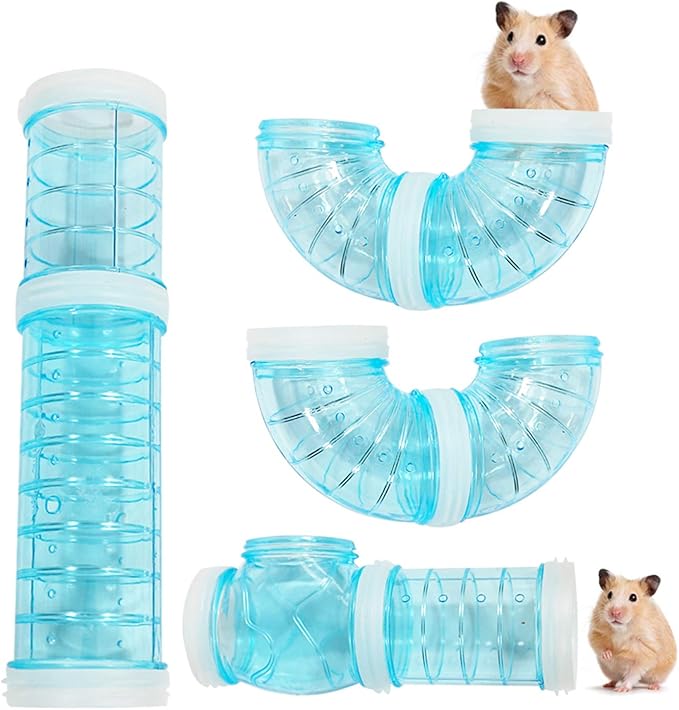 WishLotus Hamster Tubes, Adventure External Pipe Set Transparent