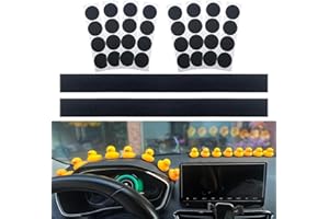 ROMASO Duck Holder for Jeep Dashboard,Rubber Ducks Plug New Upgrade Hook and Loop Duck Holder Mounts Duck Stands for Car Dash (Excluding Rubber Duck), Black