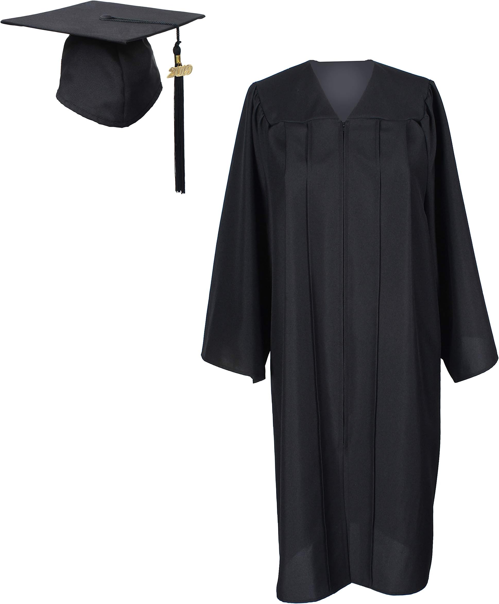 GradPlaza Matte Gown Cap Tassel 2017 Unisex