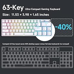 DIERYA DK63 60% Wireless Mechanical Gaming Keyboard
