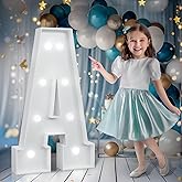 Marquee Letters 3 Feet Tall, Cool White Light Up Letters A, Large Marquee Letter for Birthday Anniversary Graduation Party Decoration, Marry Me Light Up Letters for Wedding(DIY Kits)