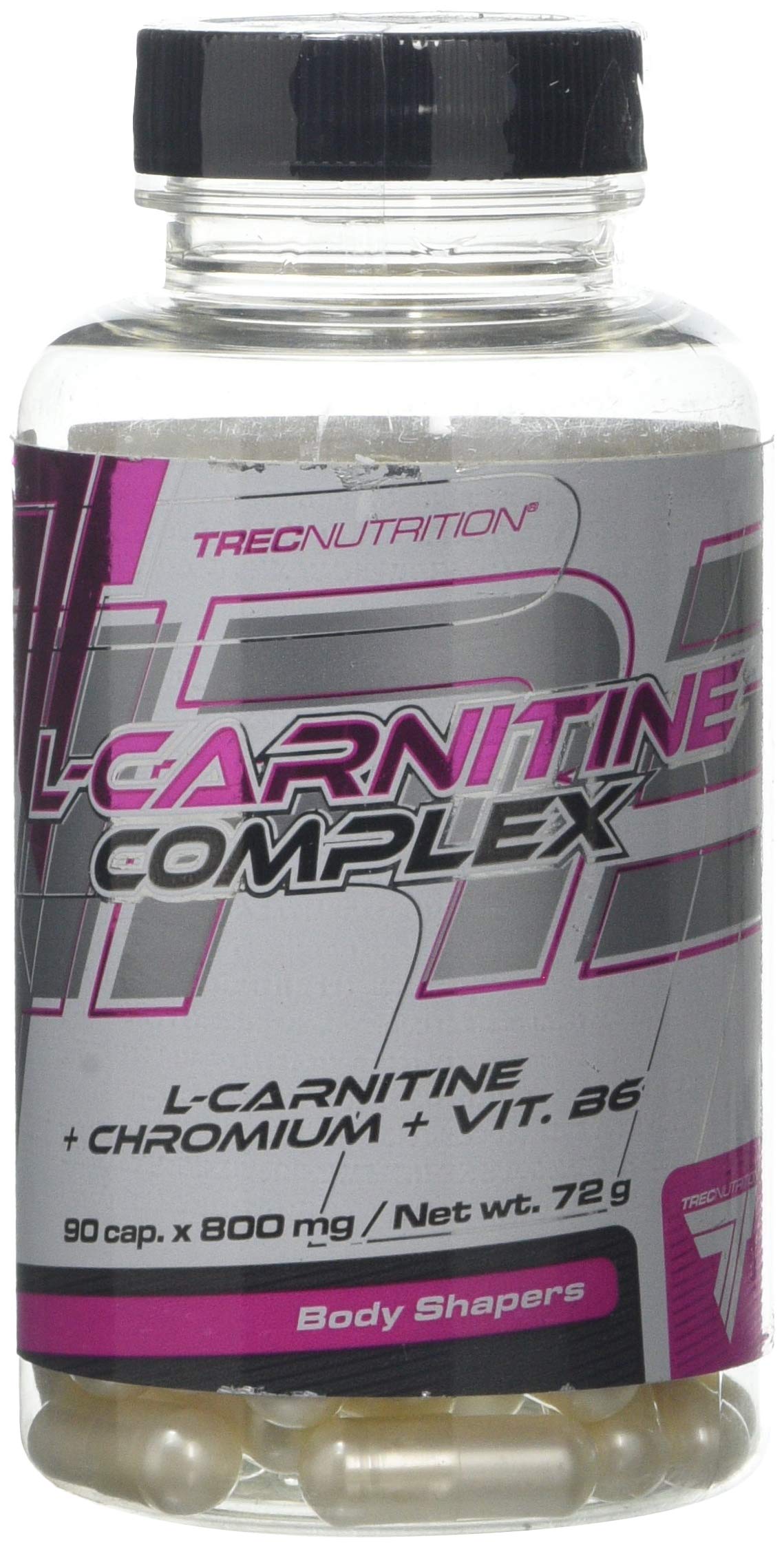 TREC Nutrition L-CARNITINE Complex - 90 Capsules - L-Carnitine for Enhanced Stamina, Weight Loss, and Endurance Boost - Vitamin B6