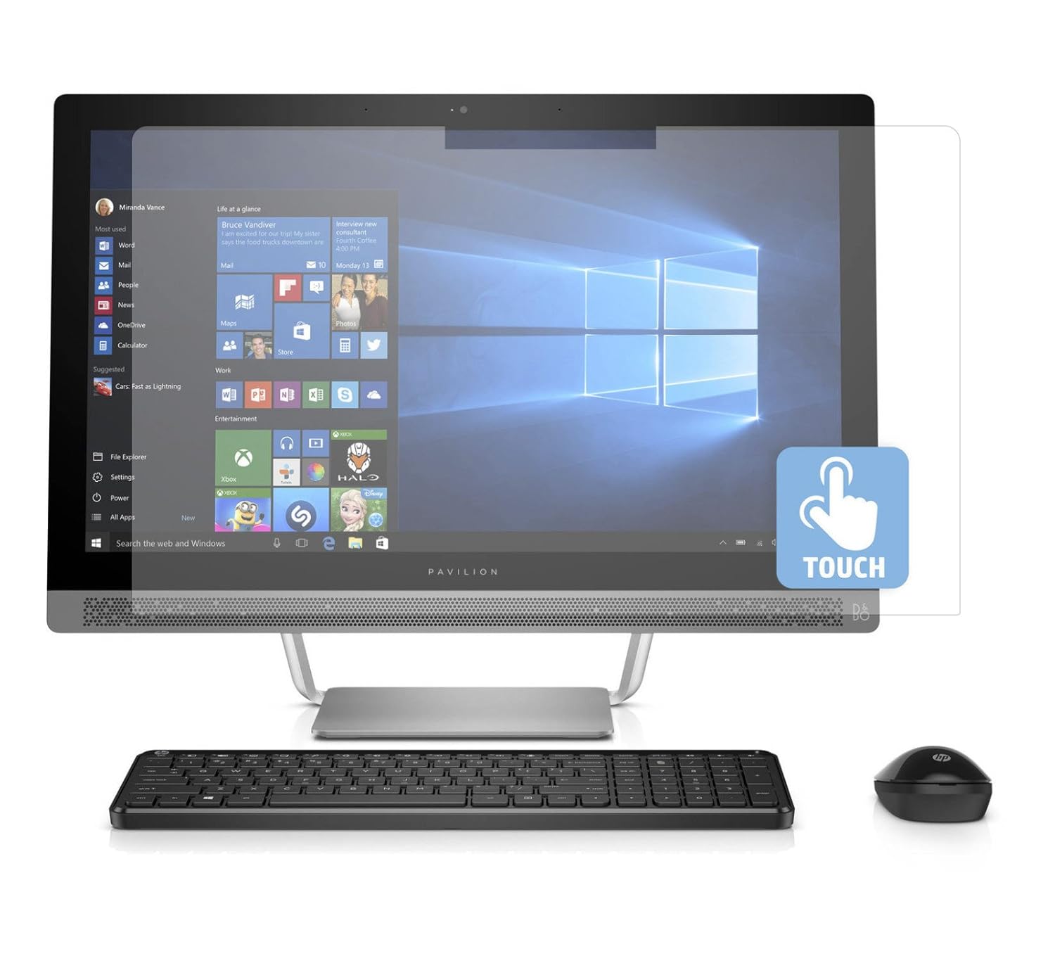 Set of 2 PcProfessional Screen Protector for HP Pavilion 24b030 23.8