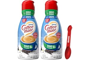 French Vanilla Coffee Creamer Bundle. Includes Two-32 FL Oz Coffee Zero Sugar French Vanilla Liquid Coffee Creamer & Prendere Measuring Spoon. Rich French Vanilla Sugar Free Coffee Creamer!