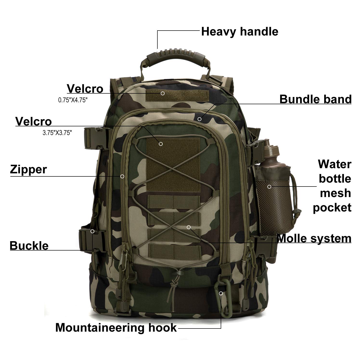 single compartment backpack 12x12