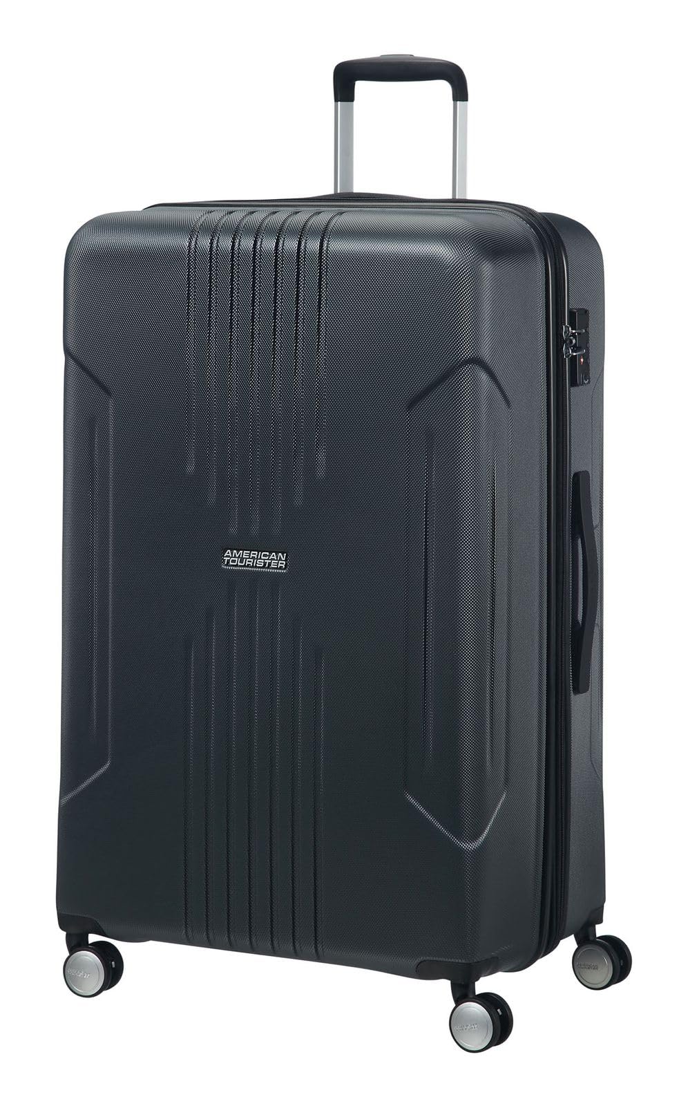 American Tourister Tracklite - Spinner L, Expandable Case, 78 cm, 105/120 L, Gray (Dark Slate)