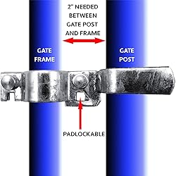 1-7/8" x 2-3/8" Chain Link Fence Gate Fork Latch