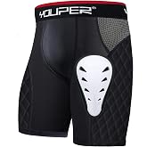 Youper Adult Elite Compression Padded Sliding Shorts w/Protective Athletic Cup for Baseball, Football