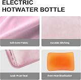 Vivo Technologies Rechargeable Electric Hot Water Bottle 25x17cm Pink view 7