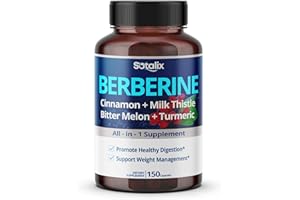 SOTALIX SUPPLEMENT Premium Berberine Supplement with Ceylon Cinnamon, Bitter Melon, Milk Thistle - 150 Day Supply (150 Count (Pack of 1))