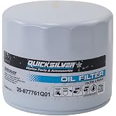 Quicksilver 877761Q01 Oil Filter for Select Mercury and Mariner 75-115hp Outboards and 150hp EFI 4-Stroke Outboards