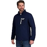 Reebok mens Mock Neck Zip-up Textured Fleece Shell Jacket