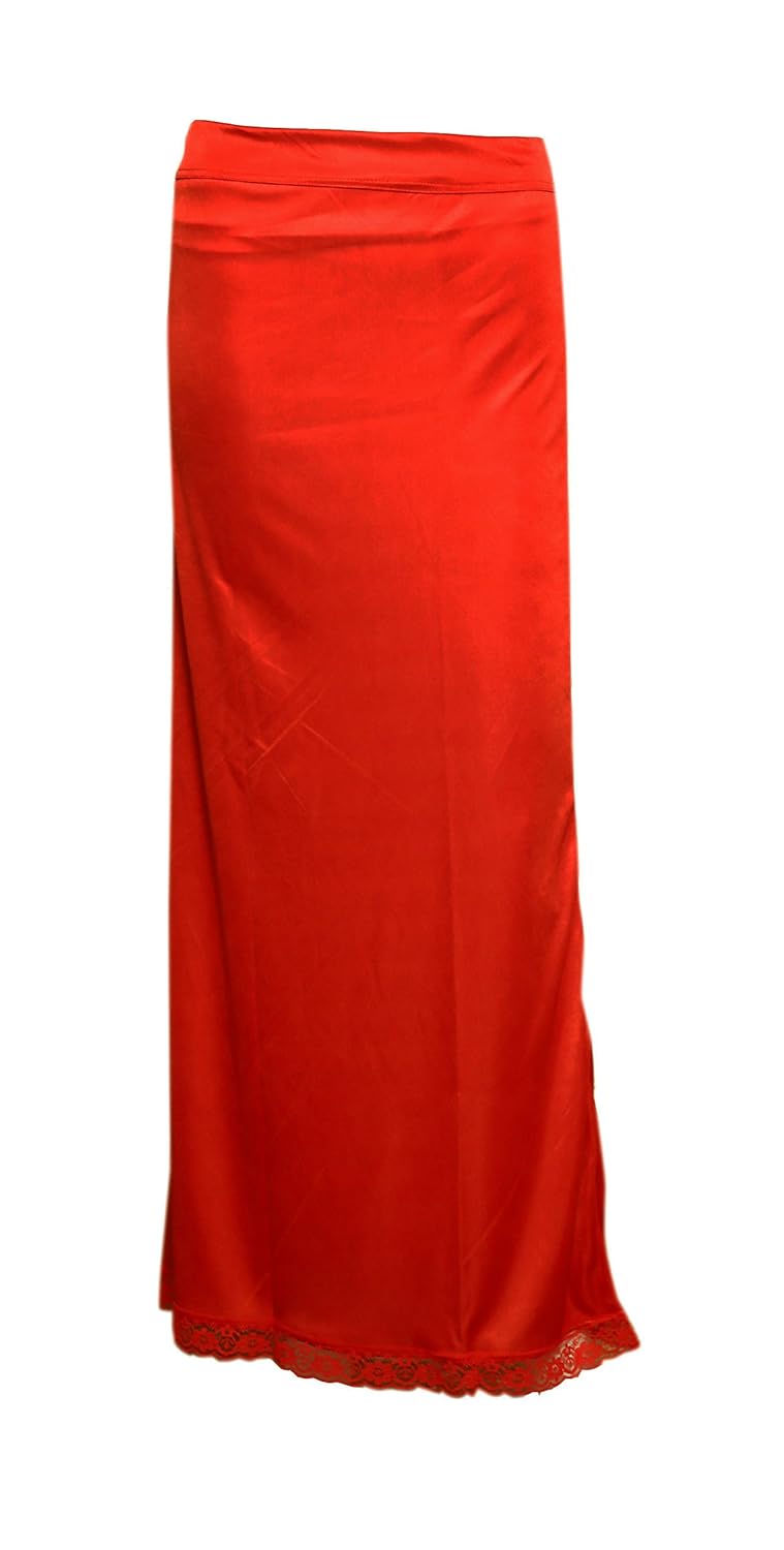 sara women's satin shiny petticoat (sara77, red, x-large)