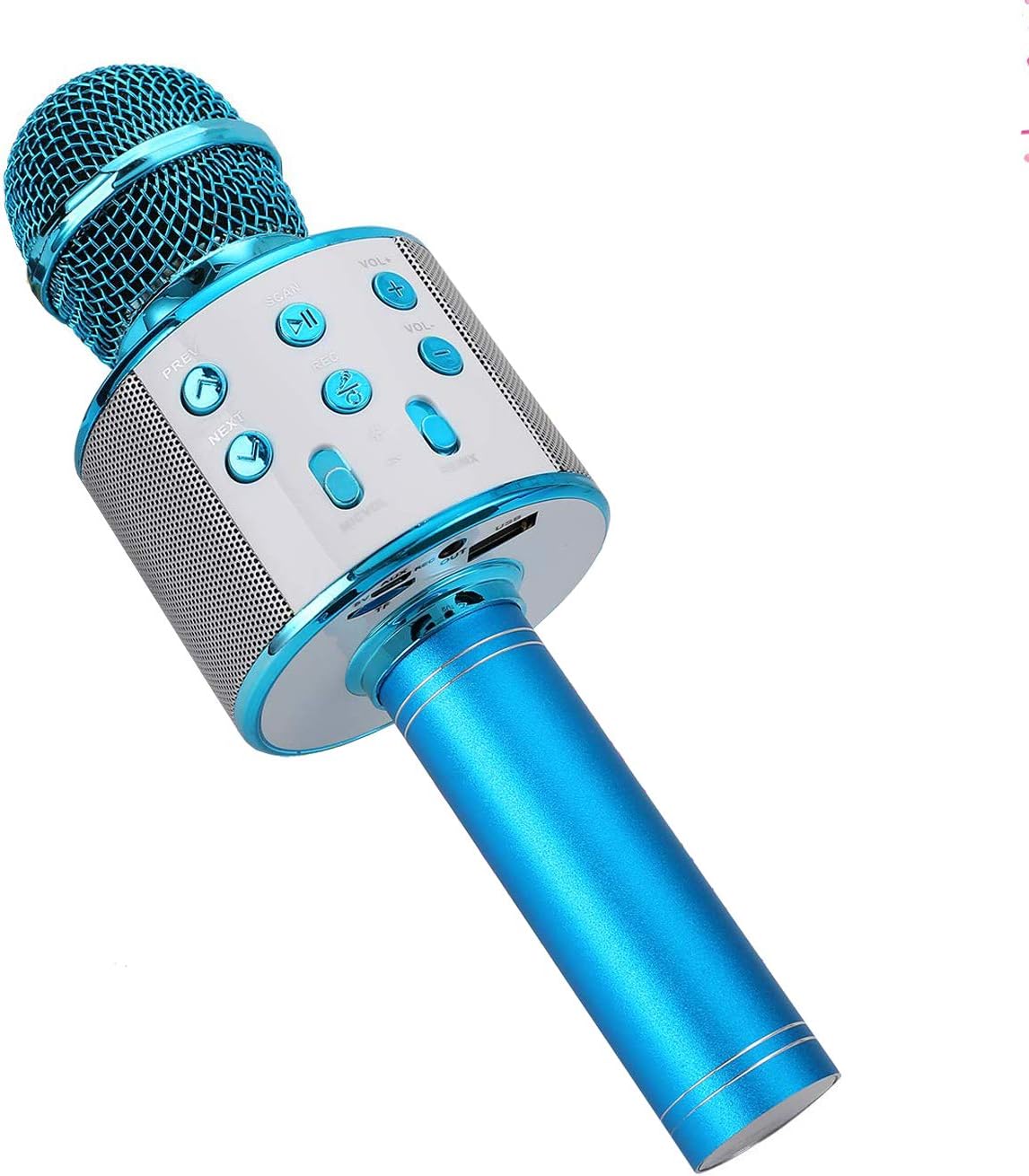 Micrófono Inalámbrico, Micrófono Karaoke Bluetooth con Altavoz